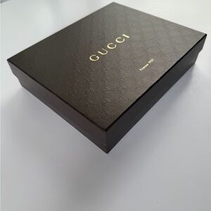 Gucci Dark Brown Embossed Box